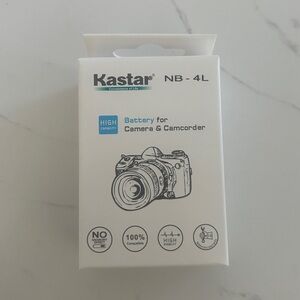 Kastar NB-4L Rechargeable Battery for Canon Camera | New in Box
